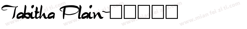 Tabitha Plain字体转换